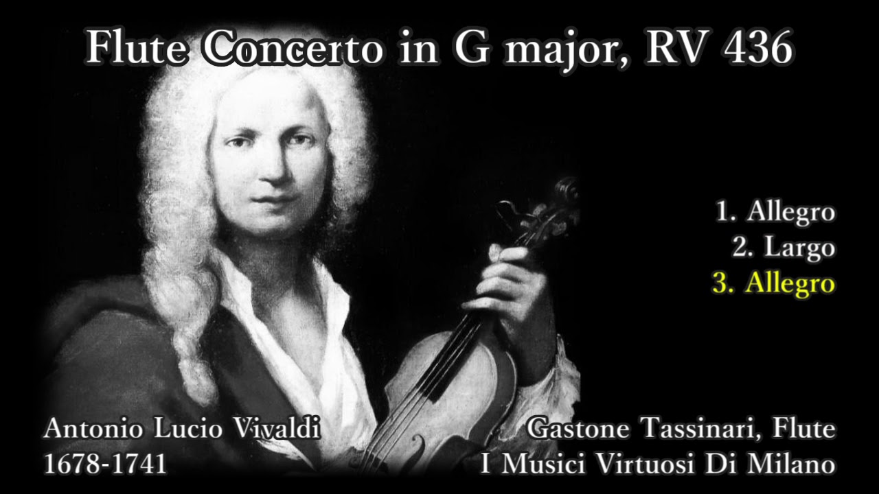 Vivaldi: Flute Concerto (RV436), Tassinari & I Musici (1950s