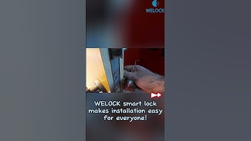 WELOCK smart lock makes lock installation easy! #welock #smartlock #diy