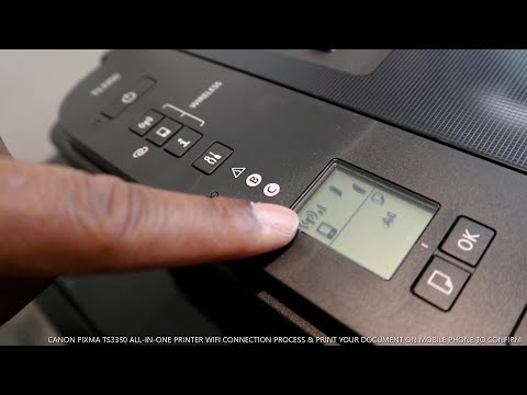 CANON PIXMA TS3350  PRINTER WIFI CONNECTION PROCESS & PRINT YOUR DOCUMENT ON MOBILE PHONE