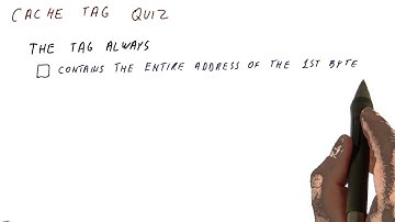 Cache Tag Quiz - Georgia Tech - HPCA: Part 3
