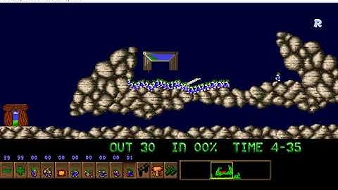 Lemmings Custom Level - Put Things On The Right Track