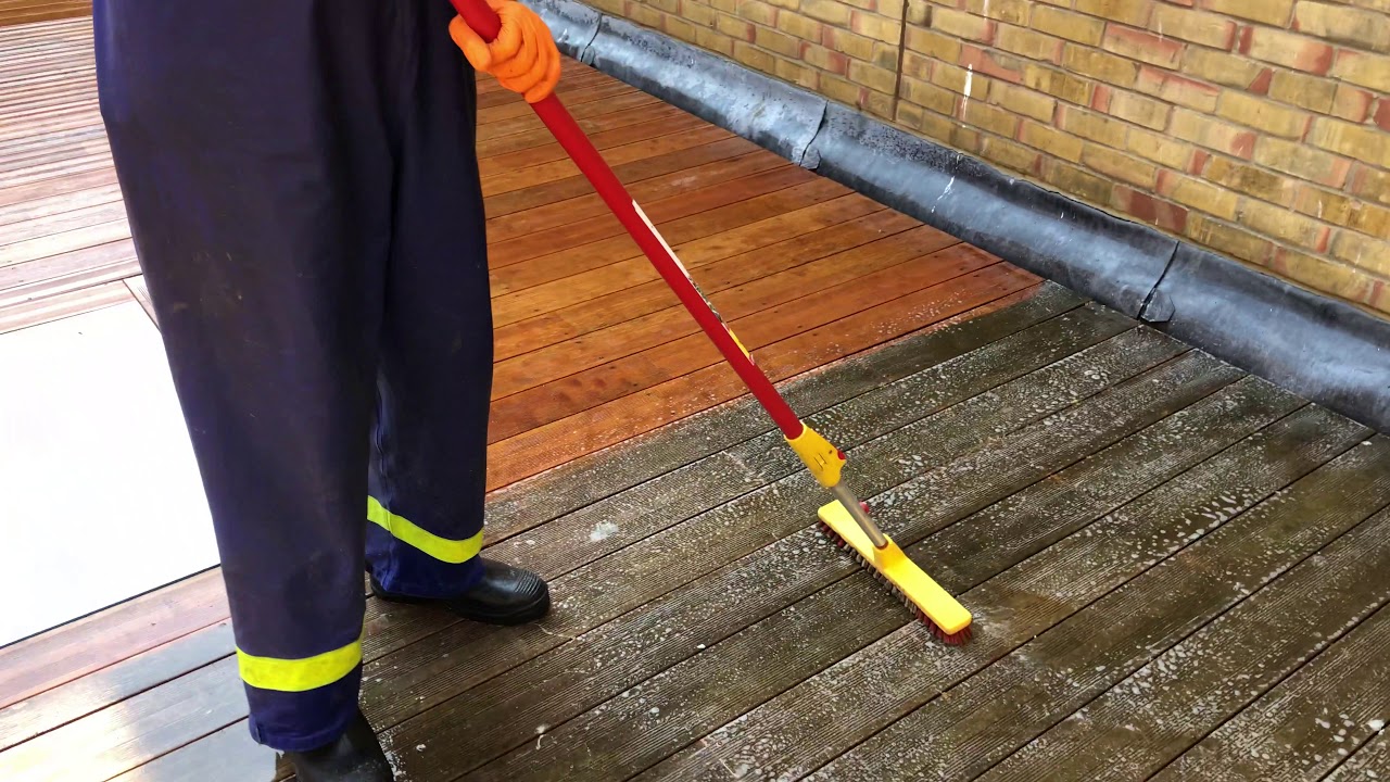 How to clean decking with electric jet wash part 1 YouTube