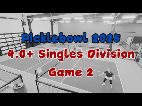 Picklebowl 4.0+ Singles (Game 2) - Pickleball