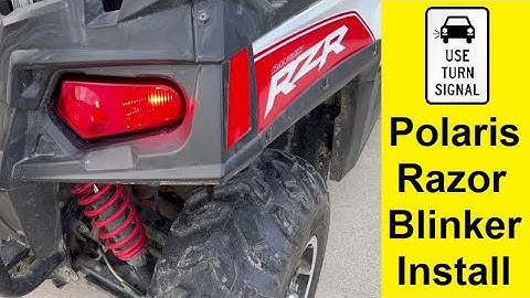 Polaris Razor Blinker Install