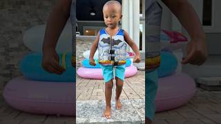 KOOL KID REGRETS ￼￼￼GETTING IN THE POOL #fge #fgefamily #family #pool #shorts #youtubeshorts