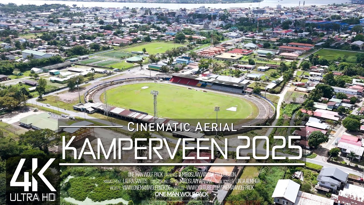 【4K】🇸🇷 André Kamperveen Stadion from Above 🔥 Paramaribo SURINAME 2025 🔥 Cinematic Wolf Aerial™ Drone