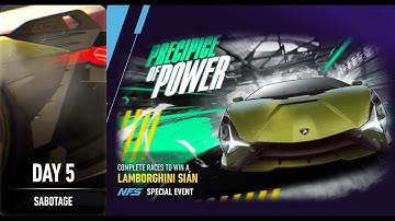 Vault | Lamborghini sian | Precipice of Power | Need For Speed: No Limits | Day 5