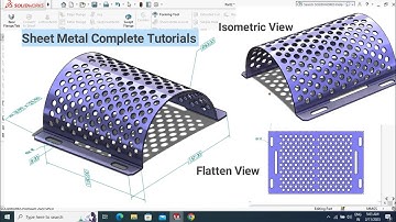 Solidworks Sheet Metal | Sheet Metal Advance Tutorial For Beginners 2023 | #solidworks