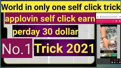 applovin self click 2021 | applovin payment proof | self click trick 2021