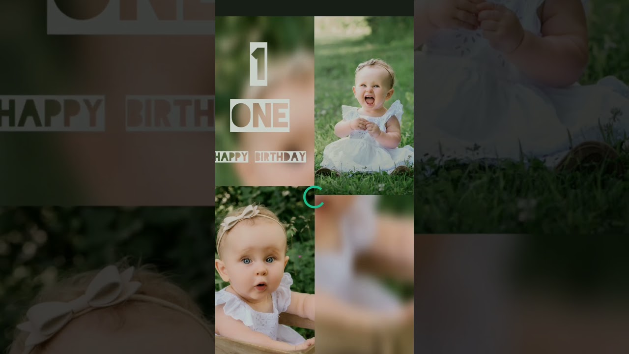 1st Birthday of baby video editing ♥️