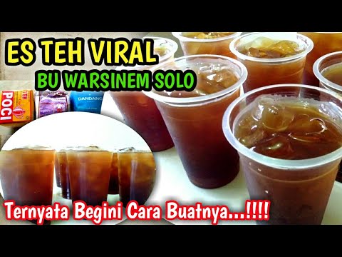Rahasia Cara Buat Es Teh Manis Viral Bu Warsinem Solo || Ide bisnis menguntungkan!!!