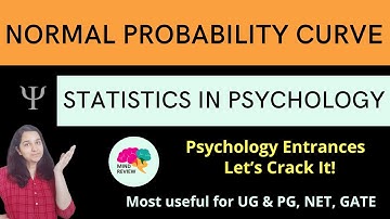 NORMAL PROBABILITY CURVE | Statistics in Psychology| Psychology Entrances| Mind Review