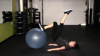 FIT36 Swiss Ball Single Leg Hamstring Curls