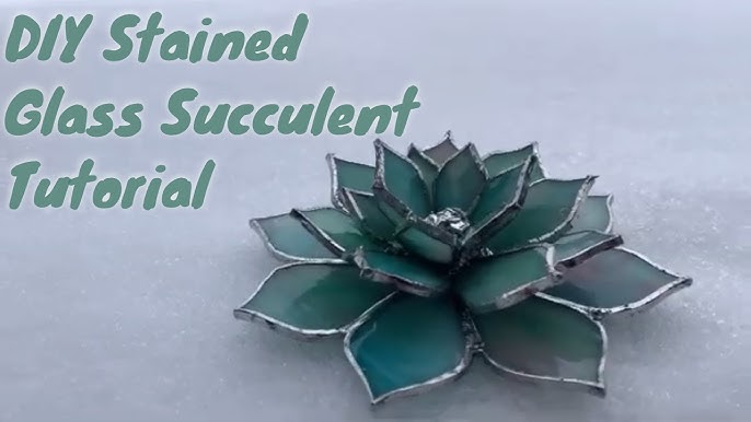 How to Make a Stained Glass Succulent - YouTube how-to-make-a-stained-glass-succulent-youtube