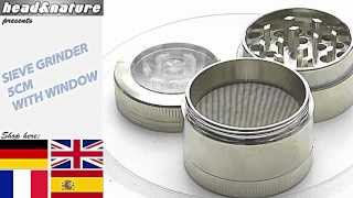Sieve grinder with window - head&nature