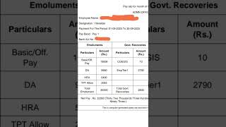 SSC MTS latest payslip sept 2025 #mts #ssc #salary #cgl #sarkariexam #sscexam #govtjobs #ssccgl