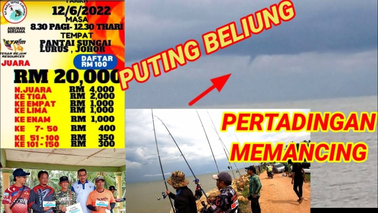 PENAMPAKAN PUTING BELIUNG KETIKA PERTANDINGAN MEMANCING DI SUNGAI LURUS BATU PAHAT JOHOR