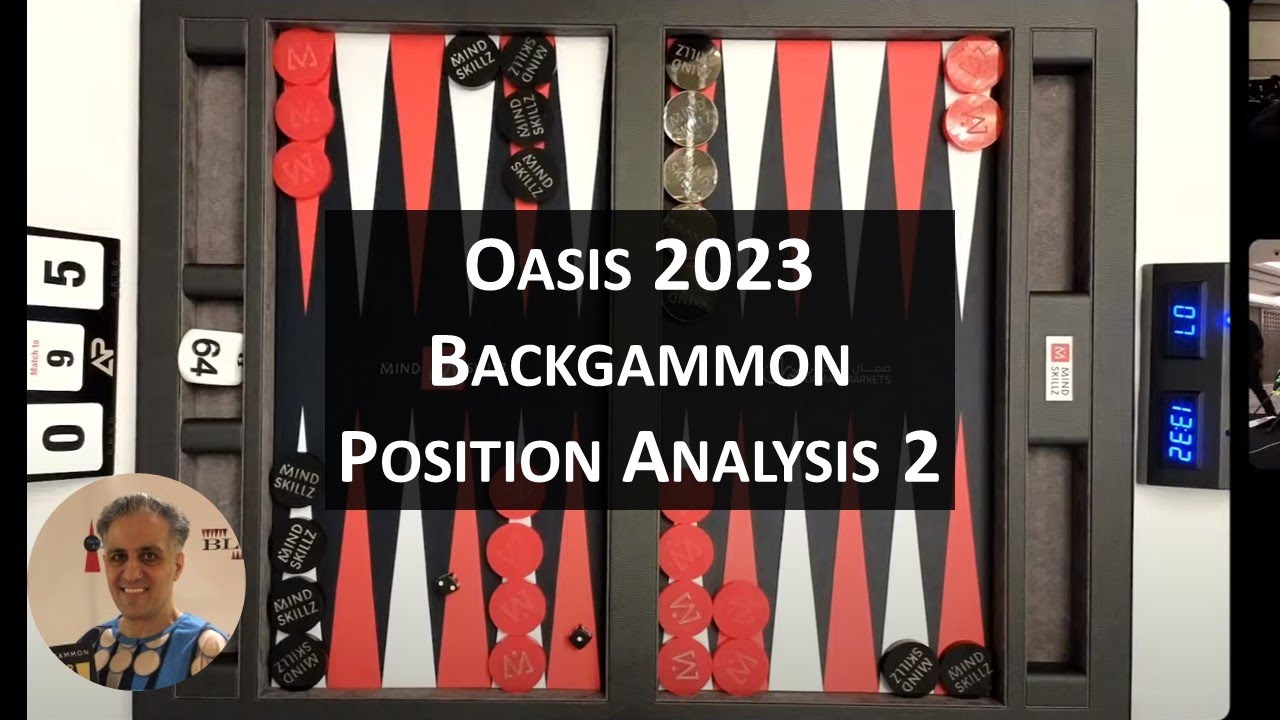 Oasis 2023 Backgammon Tournament Position Analysis 2 YouTube