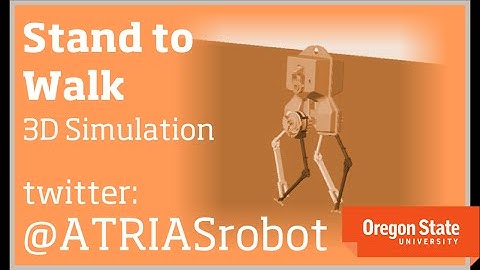 ATRIAS Robot: Simulator -  Stand-to-Walk-to-Stand