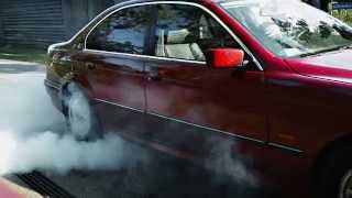 BMW E39 528i BURNOUT