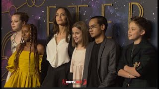 Angelina Jolie and all her Children arrive at 'The Eternals' UK Gala Screening