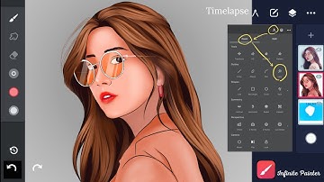 How to make vector portrait from mobile | Vector portrait on Infinite painter app | Vector art |