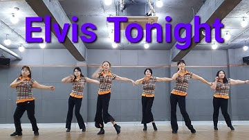 Elvis Tonight line dance (Absolute Beginner) Demo
