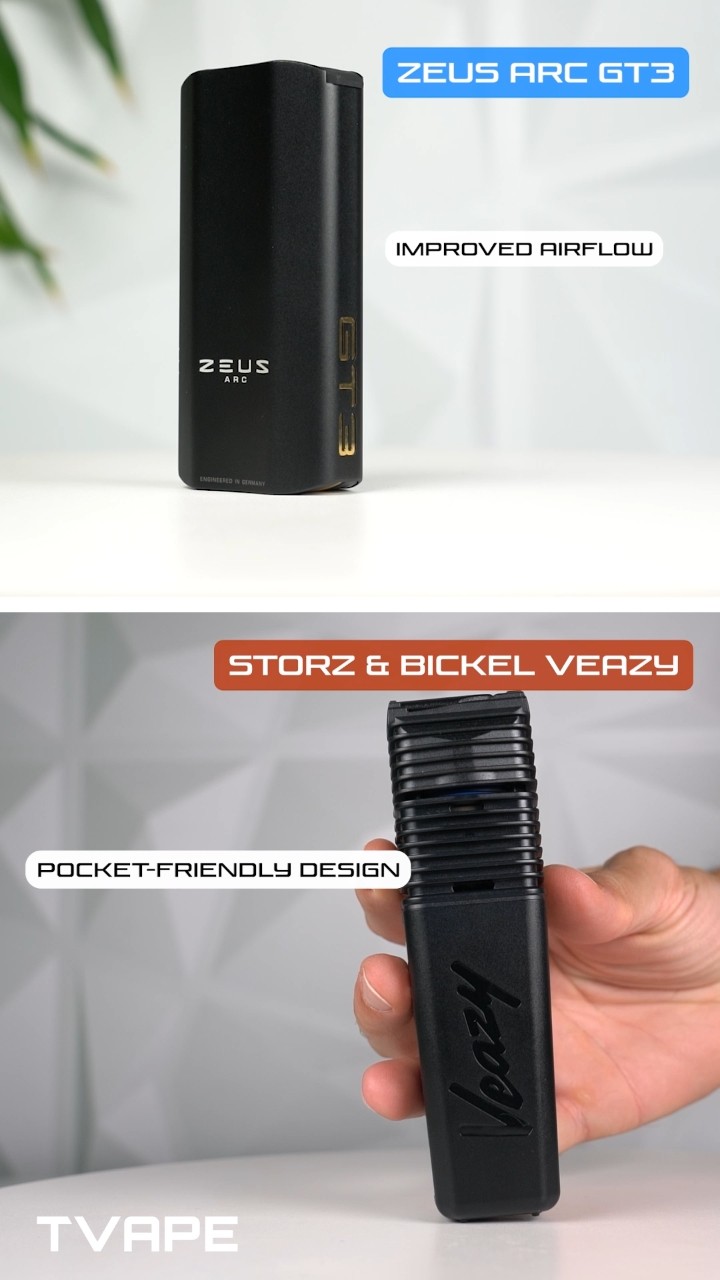 Storz & Bickel Veazy Vs Zeus Arc GT3 - Dry Herb Vaporizer Comparison!
