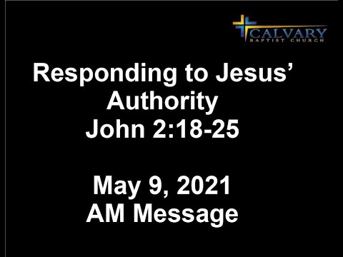 Responding to Jesus' Authority