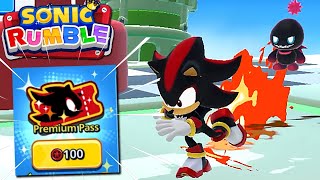 Sonic Rumble Beta Quick Look at Premium Pass & Shadow Gameplay CLOSE MATCH!!!