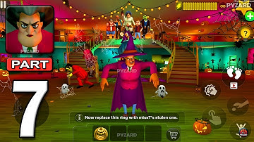 Scary Teacher 3D - Gameplay Walkthrough Part 7 - New Halloween Levels Update (Android, iOS)