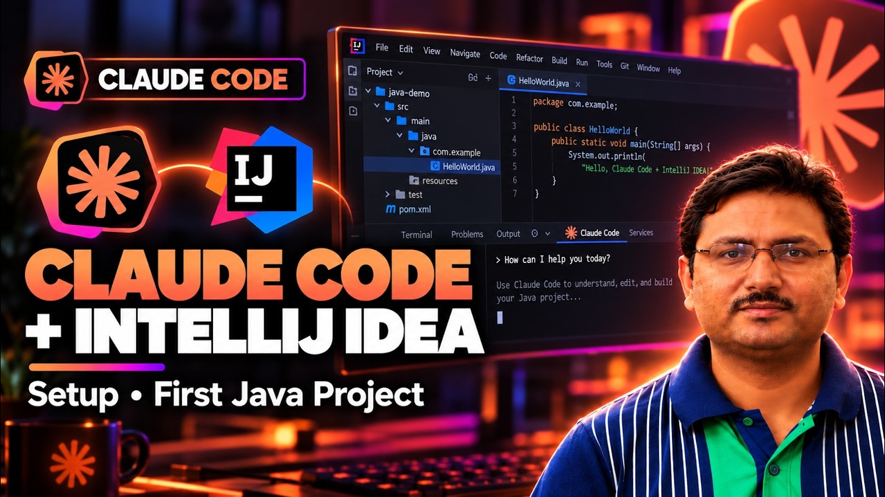 Claude Code with IntelliJ IDEA: Setup & Your First Java Project - YouTube