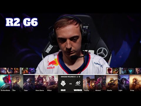 G2 vs WBG | Day 2 LoL Worlds 2023 Swiss Stage | G2 Esports vs Weibo Gaming full