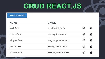 Criando CRUD com React.JS 🔥