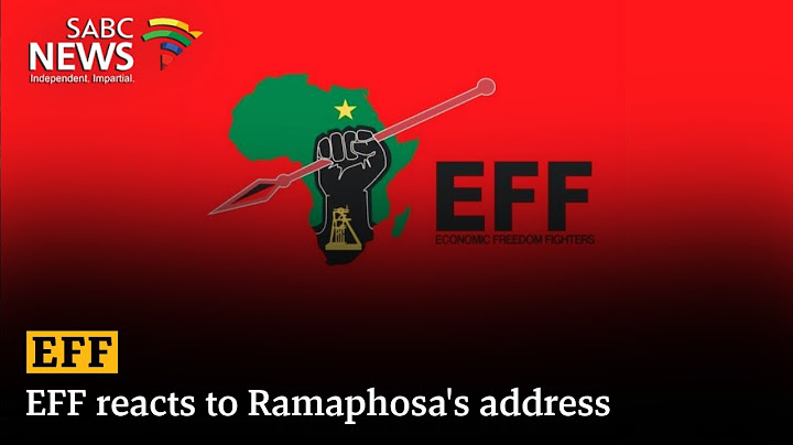 EFF reacts to Ramaphosa's address