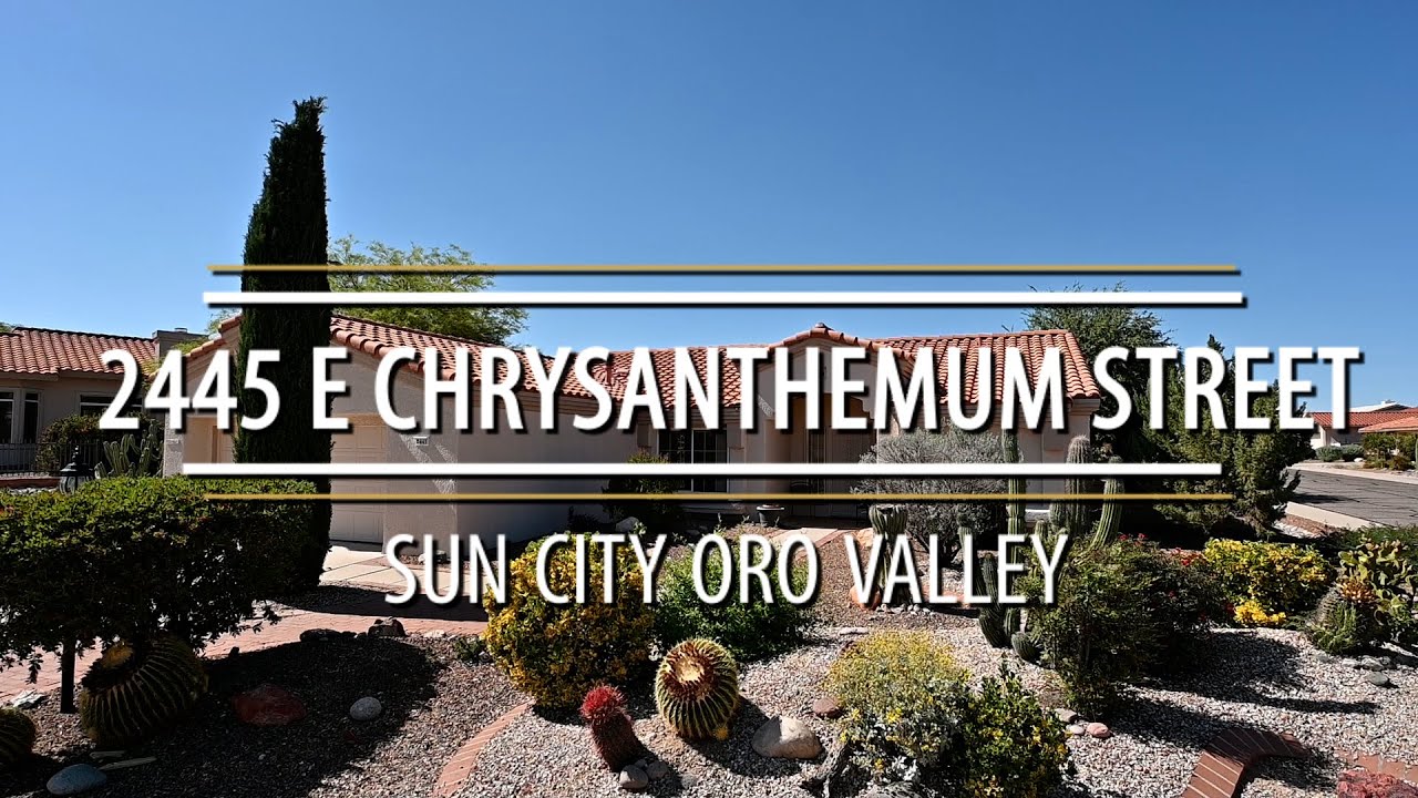 Home For Sale in Sun City Oro Valley, AZ 2445 E Chrysanthemum Street