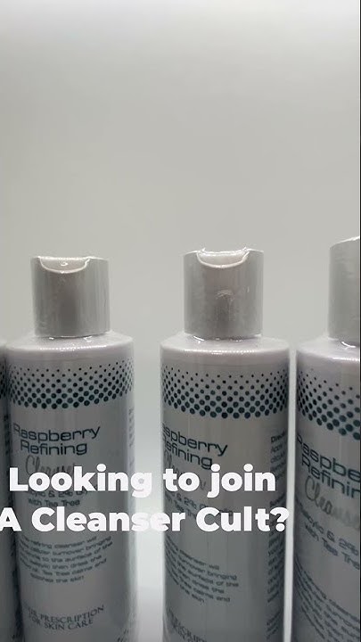Raspberry refining cleanser skin script