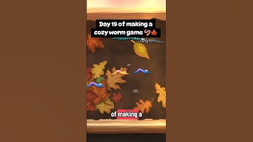 Day 19 of making a cozy worm game  #gamedev #gameart #indiedev #indiegames #cozygames