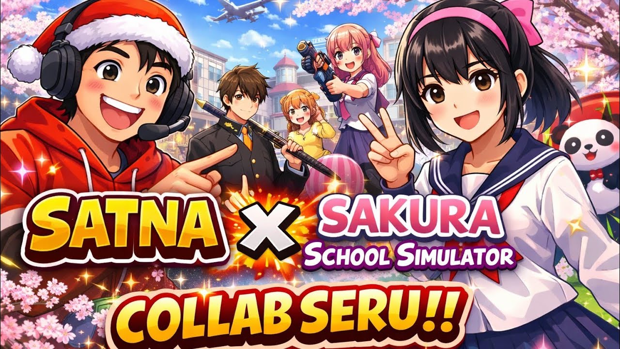 🔴 LIVE | Sakura School Simulator Collab with Satna 😱🔥 