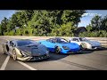 Forza Motorsport Drag Race: Lamborghini Sian Fkp37 vs Porsche 918 Spyder vs McLaren 720S Coupe