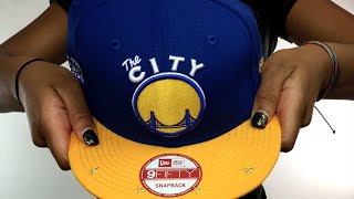 Warriors 'NBA STAR-TRIM SNAPBACK' Royal-Gold Hat by New Era