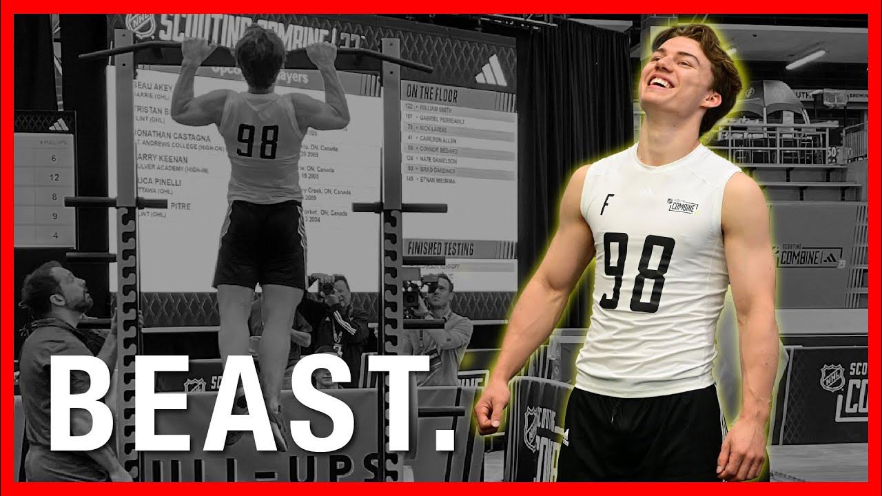 Connor Bedard Goes BEAST MODE at the NHL Draft Combine YouTube