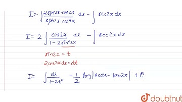 int(dx)/(cos(2x)cos(4x))= | 12 | INDEFINITE INTEGRATION | MATHS | CENGAGE | Doubtnut