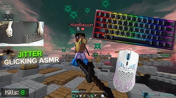 Jitter Clicking Skywars Keyboard + Mouse Sounds ASMR l Hypixel