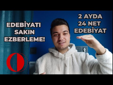 2 AYDA 24 NET EDEBİYAT/SAKIN EZBERLEME #yks2022 #yks2023 #2022TAYFA #edebiyat