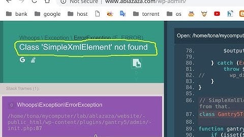 Fix php error Class 