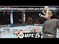 Dodges Abuser Gets Ko#ufc5 #ufc #mustwatch #online #highlevelgameplay #cool #epic #mma #kickboxing