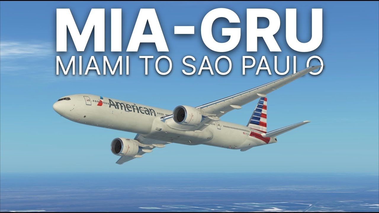 Infinite Flight LIVE (CASUAL SERVER) | Miami to Sao Paulo | American ...