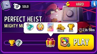 mighty mushrooms perfect heist solo challenge | perfect heist solo | match masters