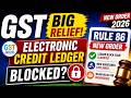 GST Big Relief | Electronic Credit Ledger Blocked? Rule 86A New Order 2026